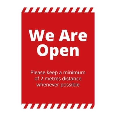 Sign - We Are Open Alert